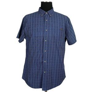 Eddie Bauer Classic Fit Plaid Short Sleeve Cotton Shirt - Men’s L